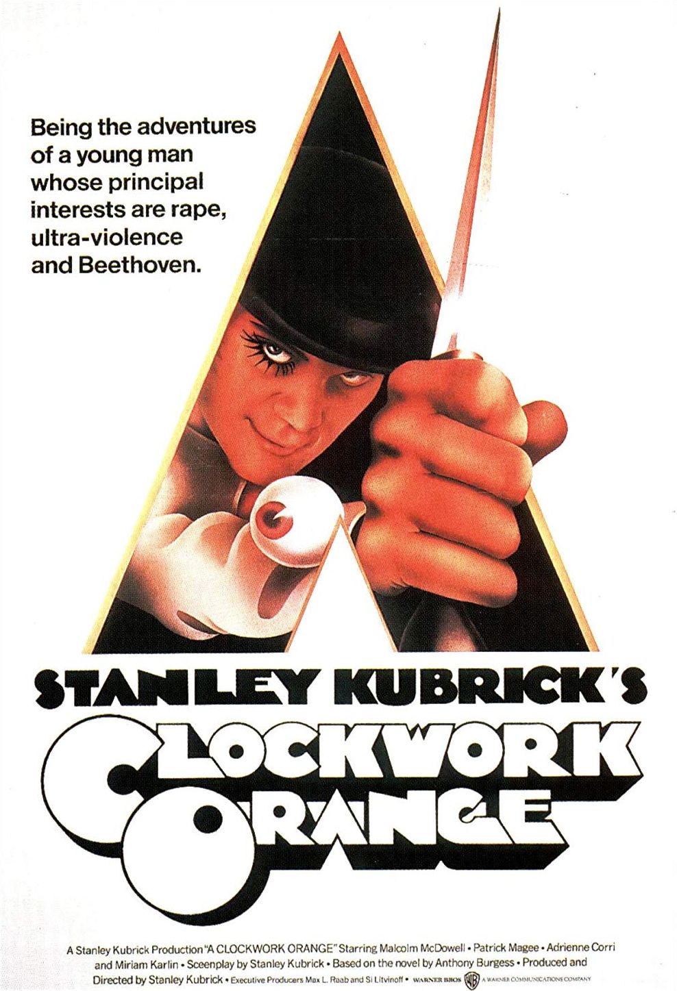 The movie poster for A Clockwork Orange