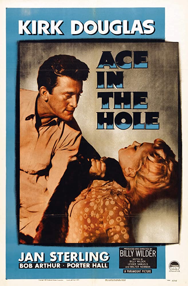 The movie poster for Ace in the Hole