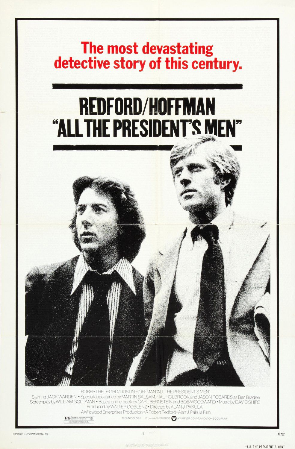 The movie poster for All the President's Men