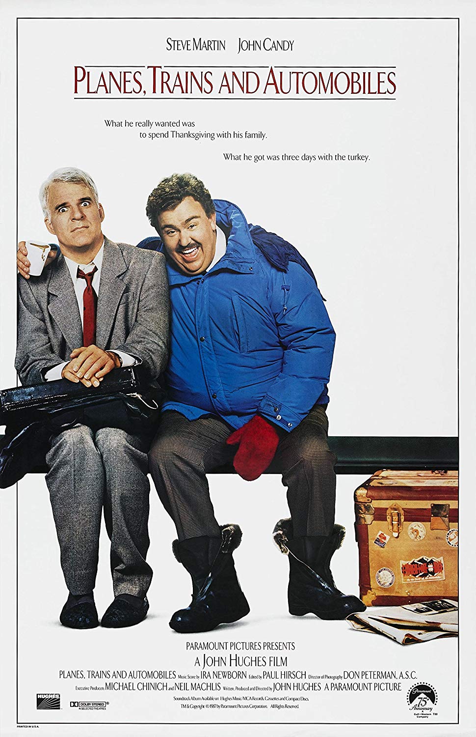 The movie poster for Planes, Trains & Automobiles
