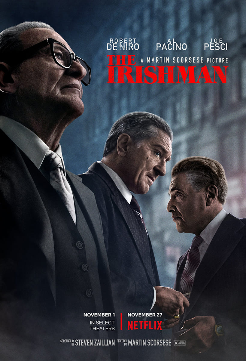 The movie poster for The Irishman
